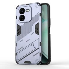 Per vivo iQOO Z9X 5G Punk Armor 2 in 1 PC + custodia per telefono in TPU con supporto (grigio)