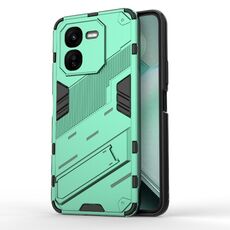 Per vivo iQOO Z9X 5G Punk Armor 2 in 1 PC + custodia per telefono TPU con supporto (verde)
