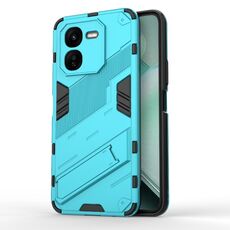 Per vivo iQOO Z9X 5G Punk Armor 2 in 1 PC + custodia per telefono TPU con supporto (blu)