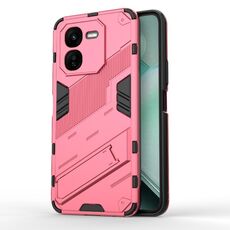 Per vivo iQOO Z9X 5G Punk Armor 2 in 1 PC + custodia per telefono TPU con supporto (rosso chiaro)