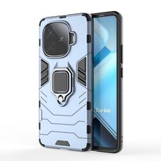 Per vivo iQOO Z9 Turbo 5G antiurto PC + custodia per telefono con supporto in TPU (blu navy)