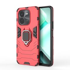Per vivo iQOO Z9X 5G antiurto PC + custodia per telefono con supporto in TPU (rosso)