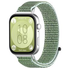 Per Huawei Watch Fit3 cinturino in nylon con gancio e chiusura ad anello (blu mare)