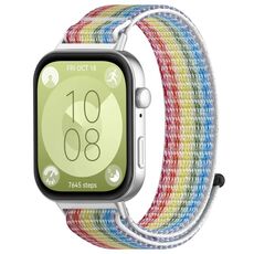 Per Huawei Watch Fit3 cinturino in nylon con gancio e chiusura ad anello (colorato)