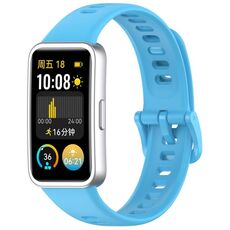 Per Huawei Band 9/9 NFC / 8/8 NFC Nail Button cinturino in silicone lucido (blu cielo)