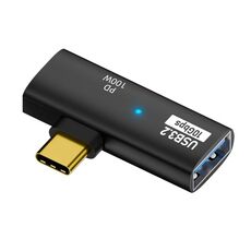 Adattatore di trasferimento di ricarica USB-C / Type-C PD 100 W 2 in 1 (nero)