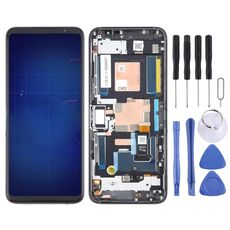 Per Asus ROG Phone 6 Schermo LCD originale digitalizzatore assemblaggio completo con cornice (nero)