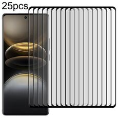 Per vivo X100 Ultra / X100s Pro 25 pezzi Pellicola in vetro temperato a schermo intero con bordo curvo 3D