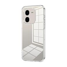 Per vivo iQOO Z9x Custodia per telefono con foro sottile con placcatura trasparente (trasparente)