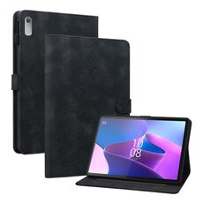 Custodia per tablet in pelle goffrata giglio per Lenovo Tab P11 Gen 2 11.5 (nera)