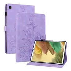 Custodia per tablet in pelle goffrata Giglio per Samsung Galaxy Tab S5e T720 (viola)