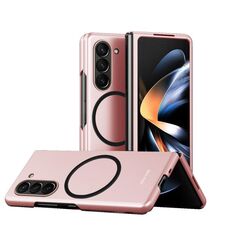 Custodia protettiva magnetica antiurto per Samsung Galaxy Z Fold6 Skin Feel (rosa)