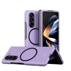 Custodia protettiva magnetica antiurto per Samsung Galaxy Z Fold6 Skin Feel (viola)