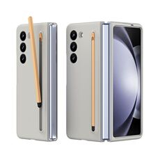 Custodia per telefono antiurto Skinfeel per Samsung Galaxy Z Fold 6 con penna (grigio chiaro)