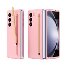 Custodia per telefono antiurto Skinfeel per Samsung Galaxy Z Fold 6 con penna (rosa)