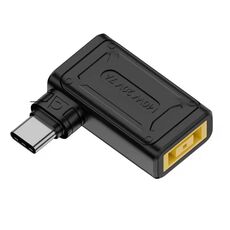 Adattatore di ricarica per computer da 140 W DC 5 V/9 V/20 V femmina a USB-C/Type-C maschio (porta quadrata gialla CC C)
