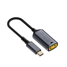 Adattatore di ricarica per computer con uscita USB-C/Type-C maschio da 140 W DC 5 V/9 V/20 V (porta quadrata gialla)