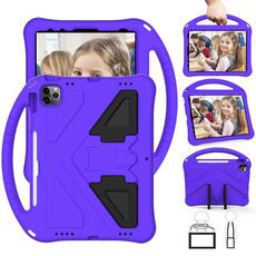 Per iPad Air 11 2024 Custodia tablet antiurto EVA con supporto (viola)