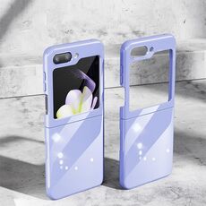 Per Samsung Galaxy Z Flip6 5G PC Custodia per cellulare con vernice UV in porcellana (viola)