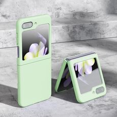 Custodia pieghevole antiurto per Samsung Galaxy Z Flip6 5G Skin Feeling (verde acqua)