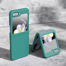 Custodia pieghevole antiurto per Samsung Galaxy Z Flip6 5G Skin Feeling (verde)