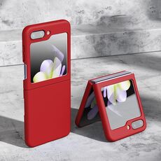 Custodia pieghevole antiurto per Samsung Galaxy Z Flip6 5G Skin Feeling (rossa)