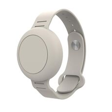 Per Airtag Localizzatore cinturino orologio Custodia in silicone Dispositivo anti-smarrimento Custodia protettiva impermeabile (Starlight)
