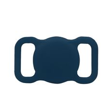 Per Airtag Pet Collar Tracker Custodia in silicone Custodia protettiva per dispositivo anti-smarrimento del cane (blu notte)