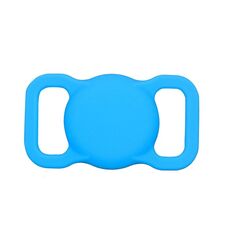 Per Airtag Pet Collar Tracker Custodia in silicone Custodia protettiva per dispositivo anti-smarrimento del cane (Azzurro)