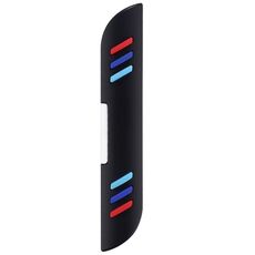 Adesivo decorativo antigraffio con striscia anticollisione per portiera dell'auto, colore: Q3 nero