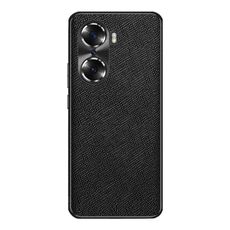 Custodia per telefono in pelle PU con trama incrociata per Honor 60 Pro (nera)