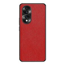Custodia per telefono in pelle PU per Honor 70 Cross Texture (rossa)