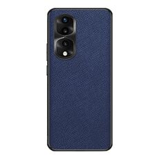 Custodia per telefono in pelle PU con texture incrociata per Honor 80 Pro (blu zaffiro)