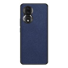 Custodia per telefono in pelle PU per Honor 80 Cross Texture (blu zaffiro)