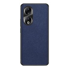 Custodia per telefono in pelle PU per Honor 90 Cross Texture (blu zaffiro)