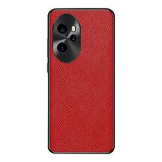 Custodia per telefono in pelle PU con trama incrociata per Honor 100 Pro (rossa)