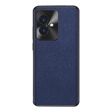 Custodia per telefono in pelle PU per Honor 100 Cross Texture (blu zaffiro)
