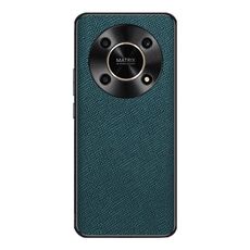 Custodia per cellulare in pelle PU con texture incrociata per Honor X30 (verde scuro)