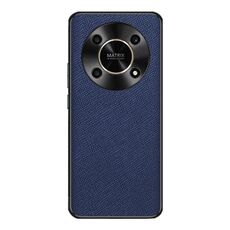 Custodia per telefono in pelle PU con trama incrociata per Honor X30 (blu zaffiro)