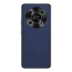 Custodia per telefono in pelle PU per Honor X40 GT Cross Texture (blu zaffiro)