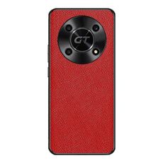 Custodia per telefono in pelle PU per Honor X40 GT Cross Texture (rossa)
