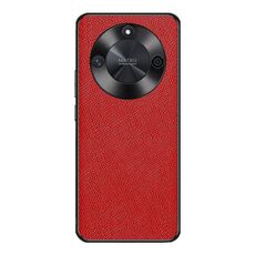 Custodia per telefono in pelle PU per Honor X50 Cross Texture (rossa)