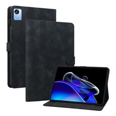 Custodia per tablet in pelle goffrata Realme Pad X Lily (nera)