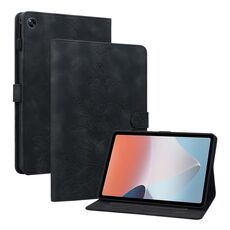 Custodia per tablet in pelle goffrata OPPO Pad Air Lily (nera)