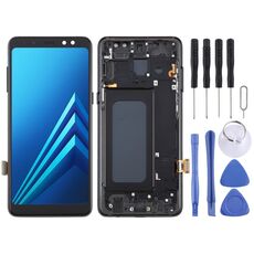 Per Samsung Galaxy A8 2018 / A5 2018 SM-A530 Digitalizzatore schermo LCD originale assemblaggio completo con cornice (nero)
