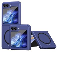 Custodia protettiva magnetica antiurto per Samsung Galaxy Z Flip6 5G Skin Feel (Bule)