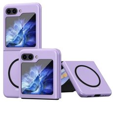 Custodia protettiva magnetica antiurto per Samsung Galaxy Z Flip6 5G Skin Feel (viola)