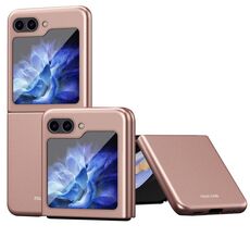 Custodia per telefono antiurto per PC galvanica per Samsung Galaxy Z Flip6 5G Skin Feel (rosa)