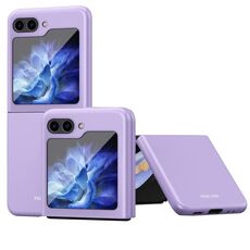 Custodia per telefono antiurto per PC galvanica per Samsung Galaxy Z Flip6 5G Skin Feel (viola)