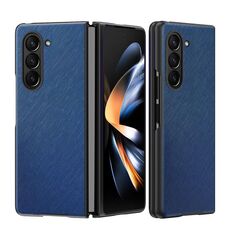 Per Samsung Galaxy Z Fold6 5G Custodia per telefono antiurto all-inclusive a grana incrociata (blu)